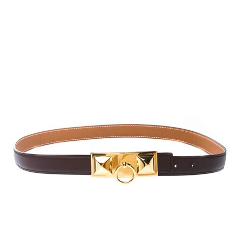 thin brown hermes belt|hermes reversible belt price.